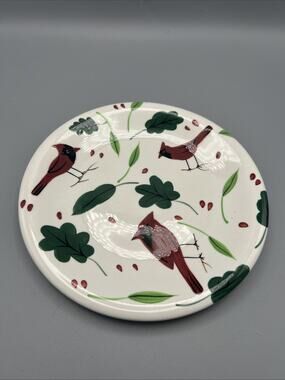 Studio Nova Holiday Cardinal Salad Plate.